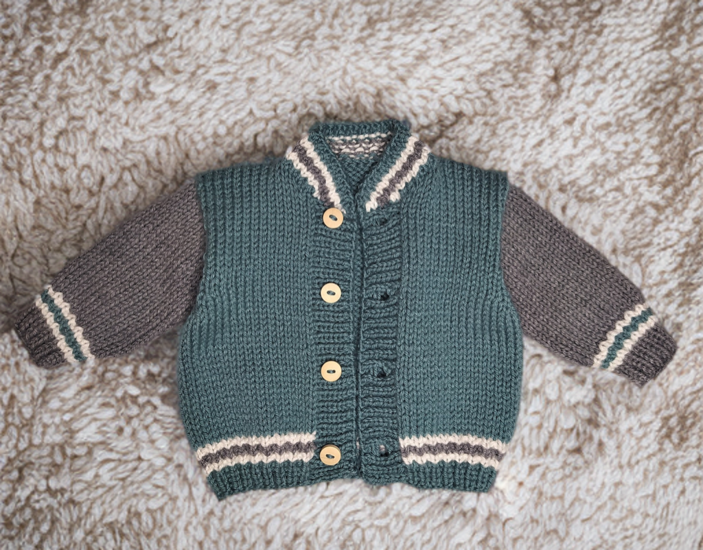 Back-to-School Kids Jacket Knitting Pattern