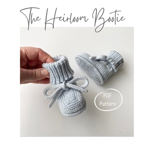 Cable Knit Baby Booties Pattern