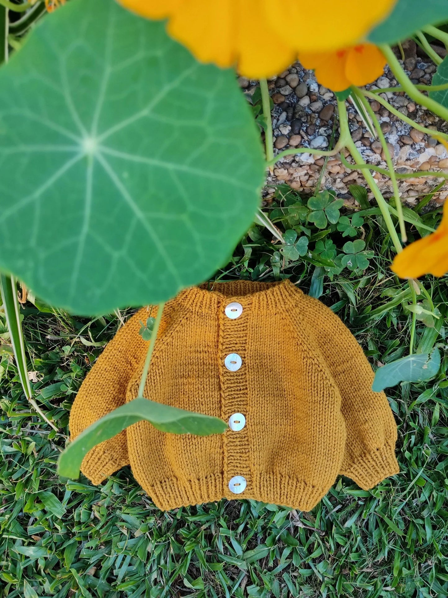 Calendula Baby Cardigan Knitting Pattern