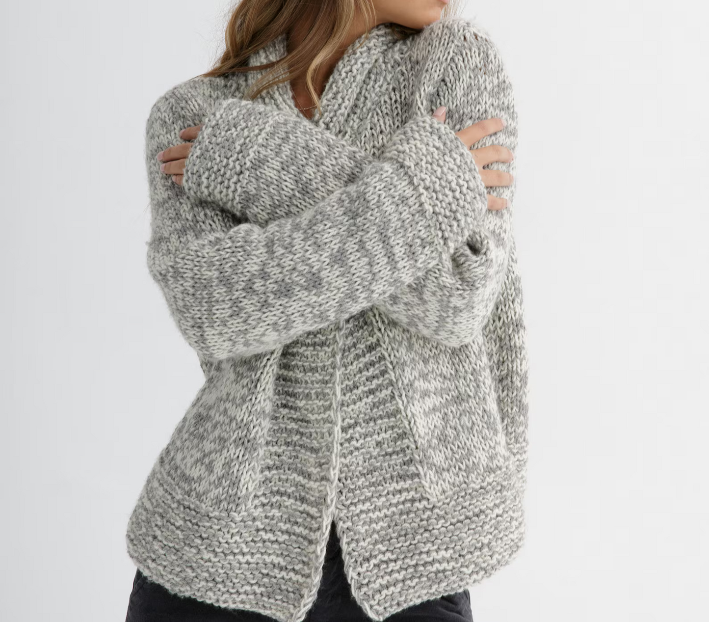 Buttoned Chunky Cardigan Knitting Pattern