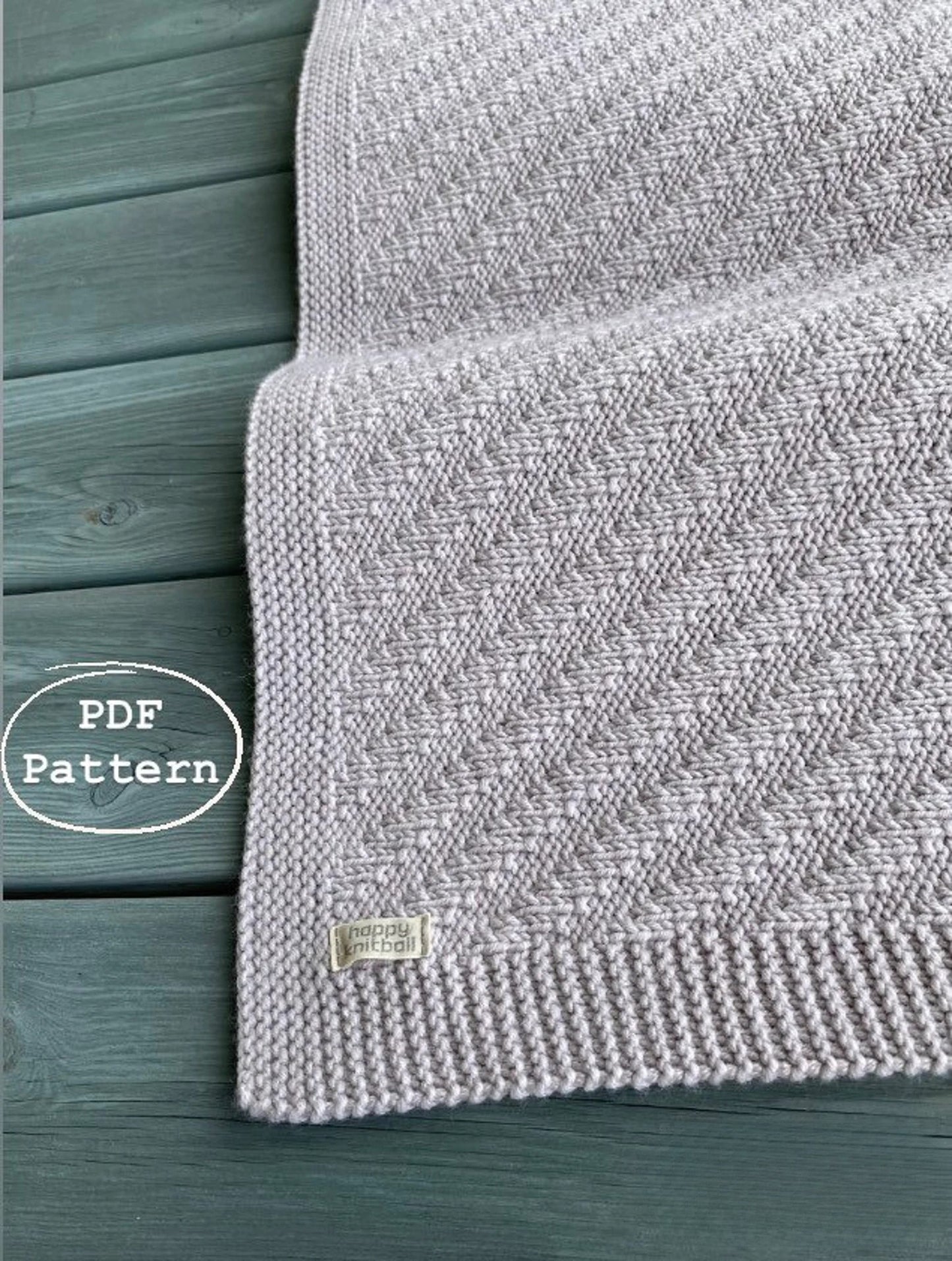 Cable Knit Baby Blanket Knitting Pattern