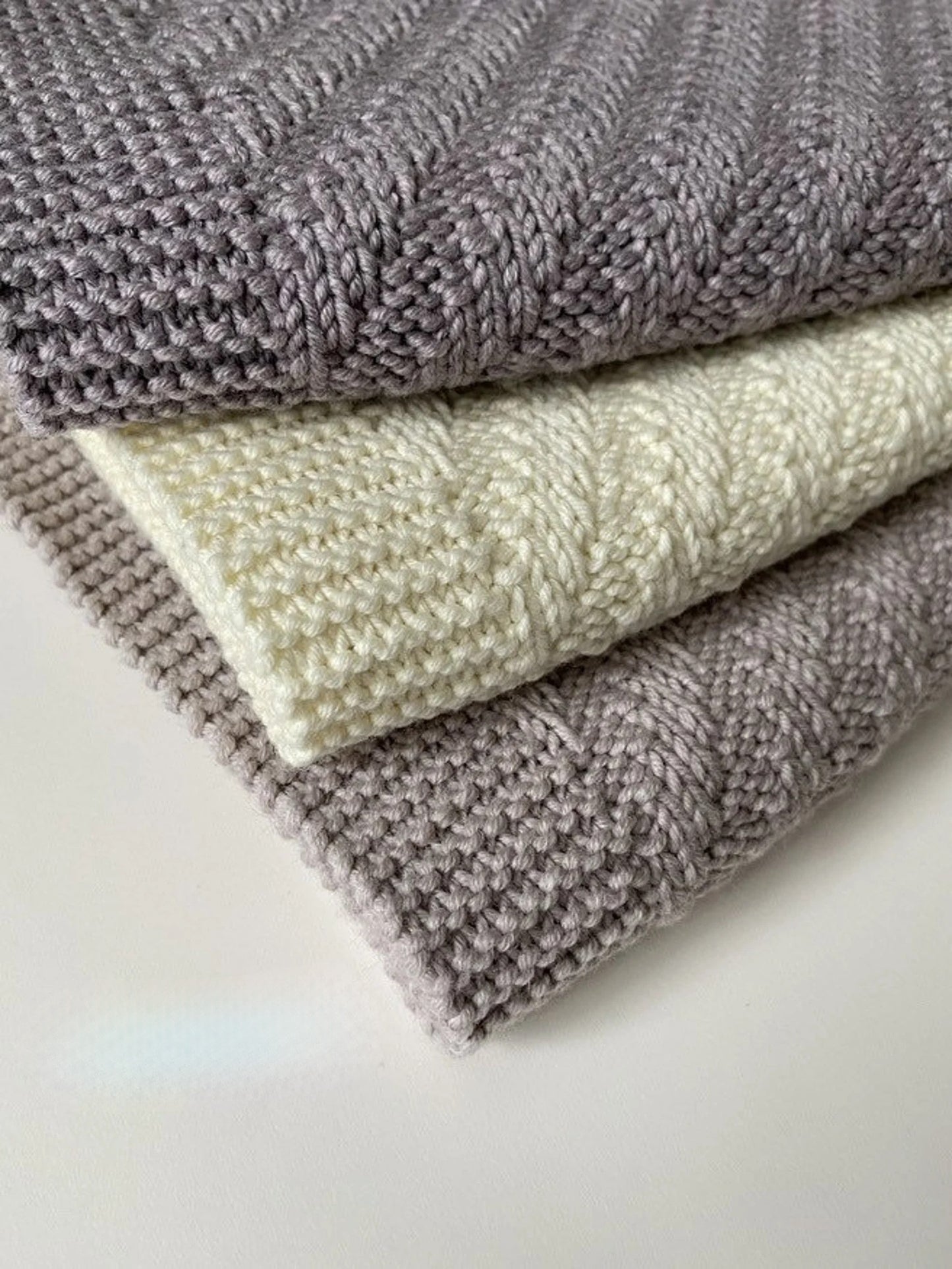 Cable Knit Baby Blanket Knitting Pattern