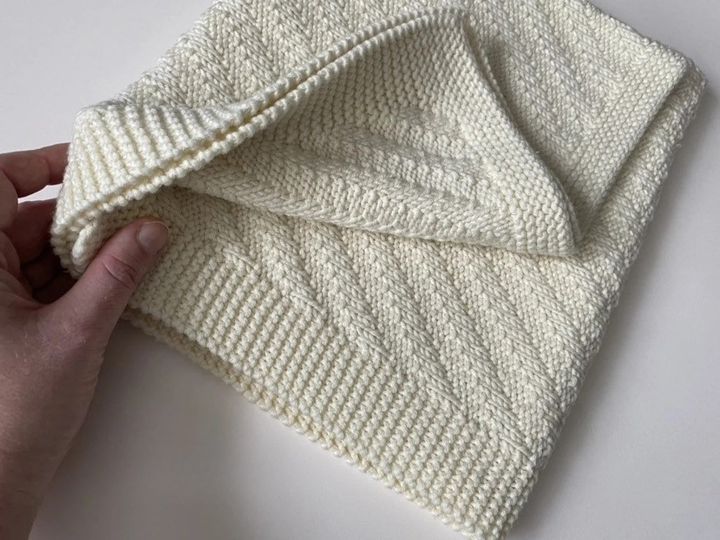 Cable Knit Baby Blanket Knitting Pattern