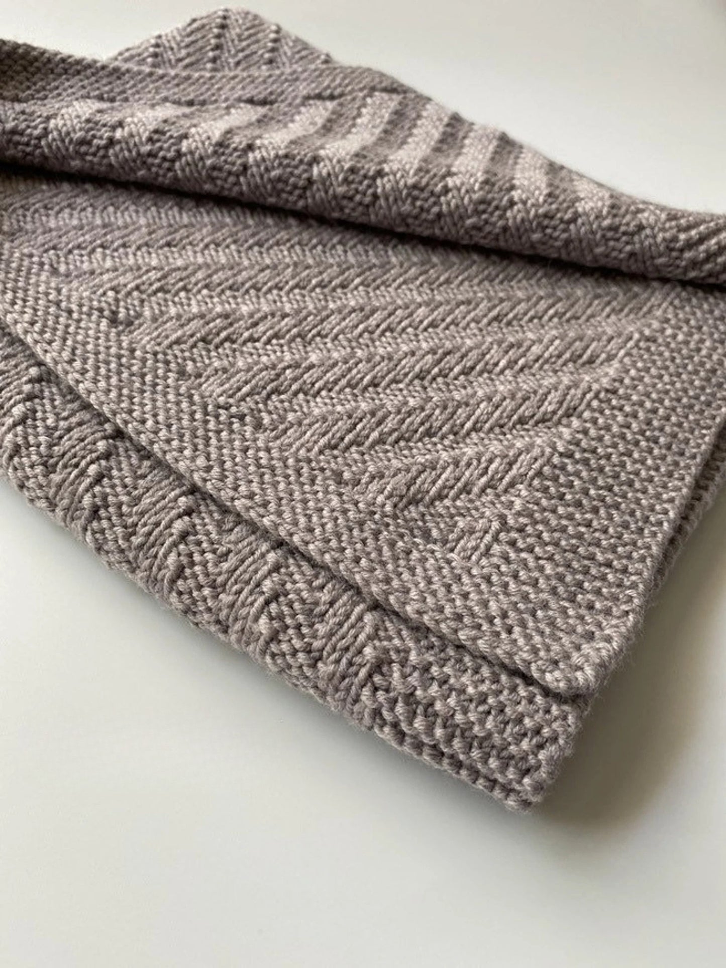 Cable Knit Baby Blanket Knitting Pattern