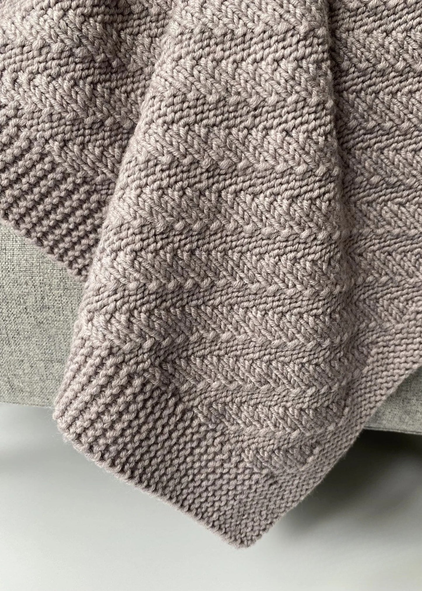 Cable Knit Baby Blanket Knitting Pattern