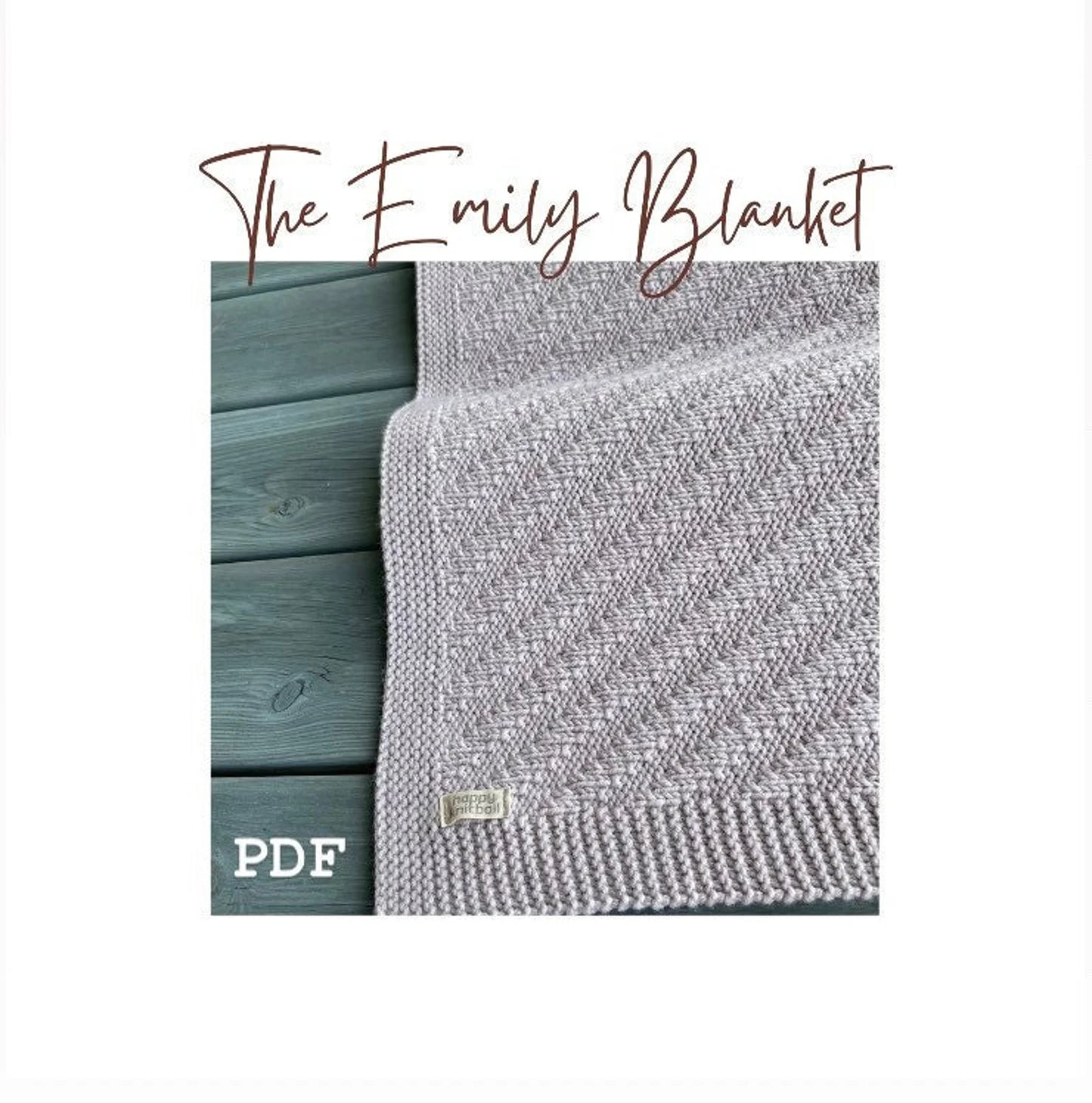 Cable Knit Baby Blanket Knitting Pattern