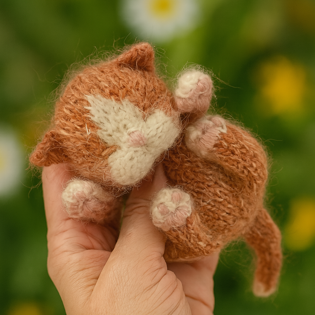 Sleeping Kitten Knitting Pattern