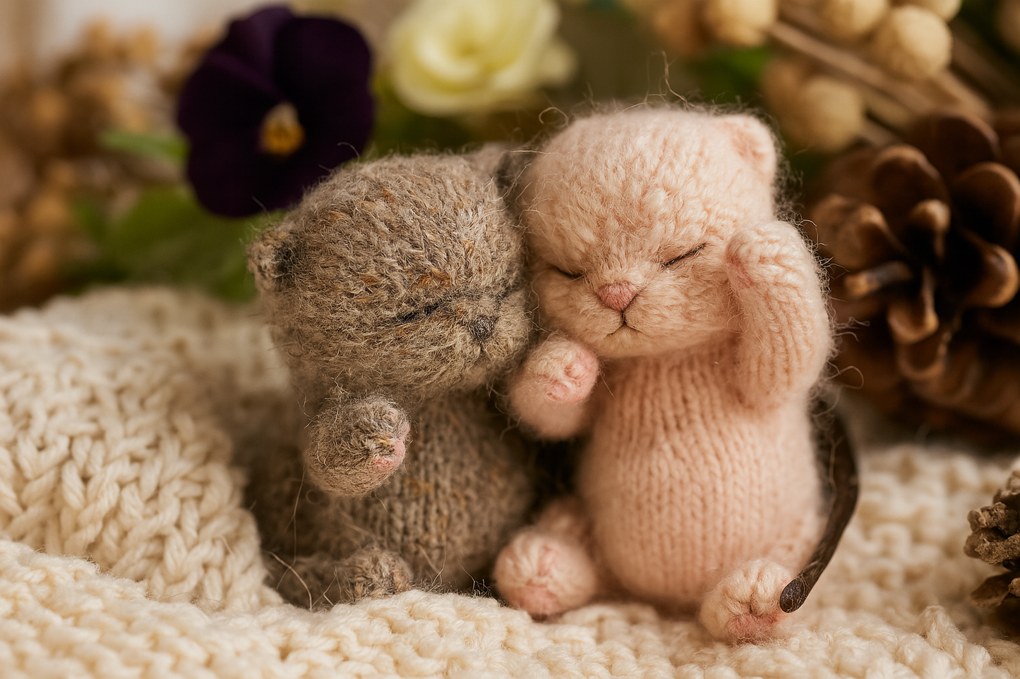Sleeping Kitten Knitting Pattern