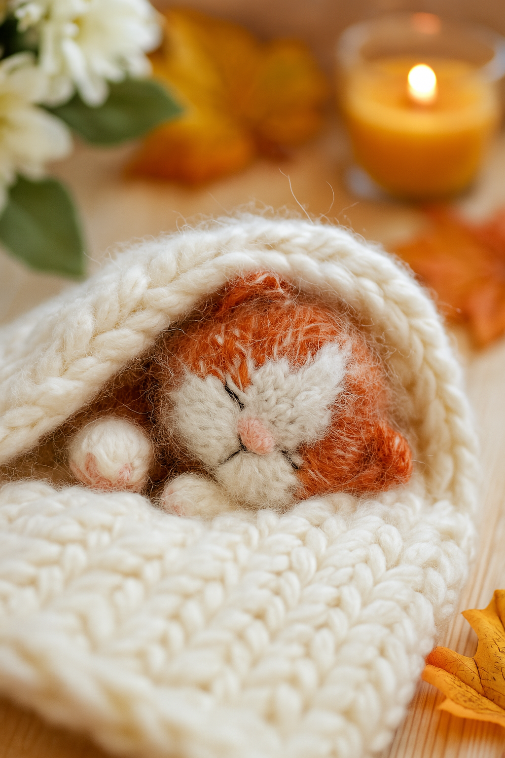 Sleeping Kitten Knitting Pattern