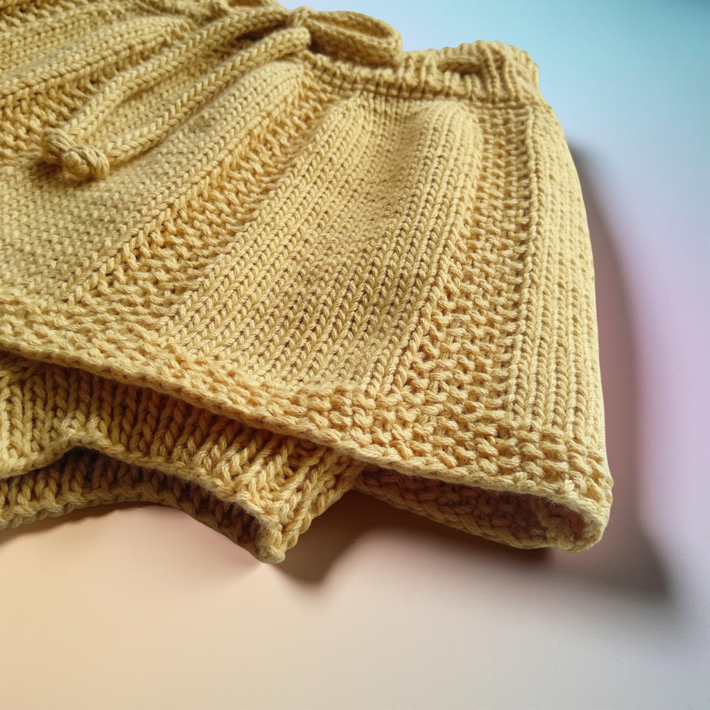 Spring Duo Baby Skorts Knitting Pattern