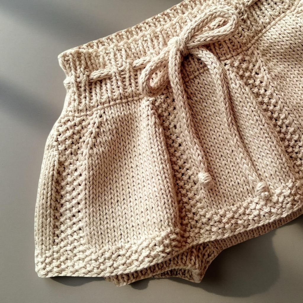 Spring Duo Baby Skorts Knitting Pattern