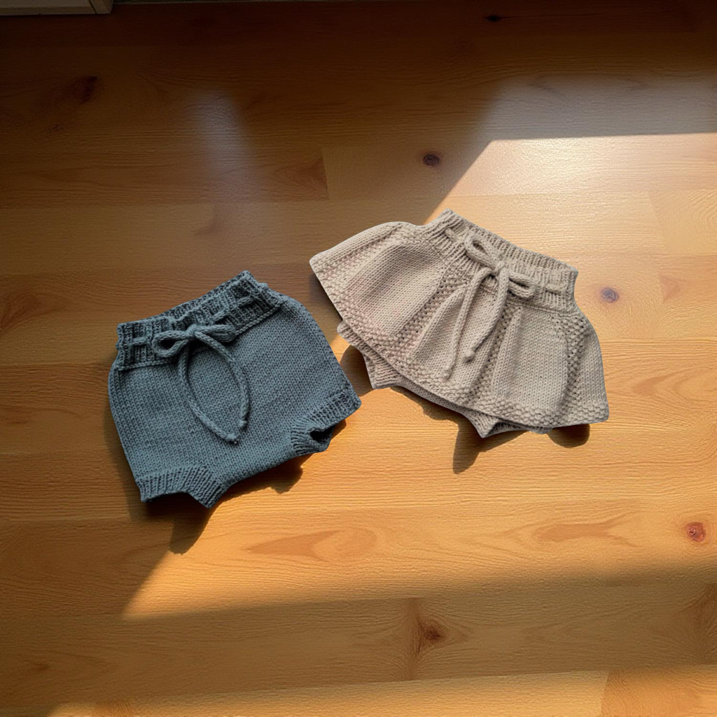 Spring Duo Baby Skorts Knitting Pattern