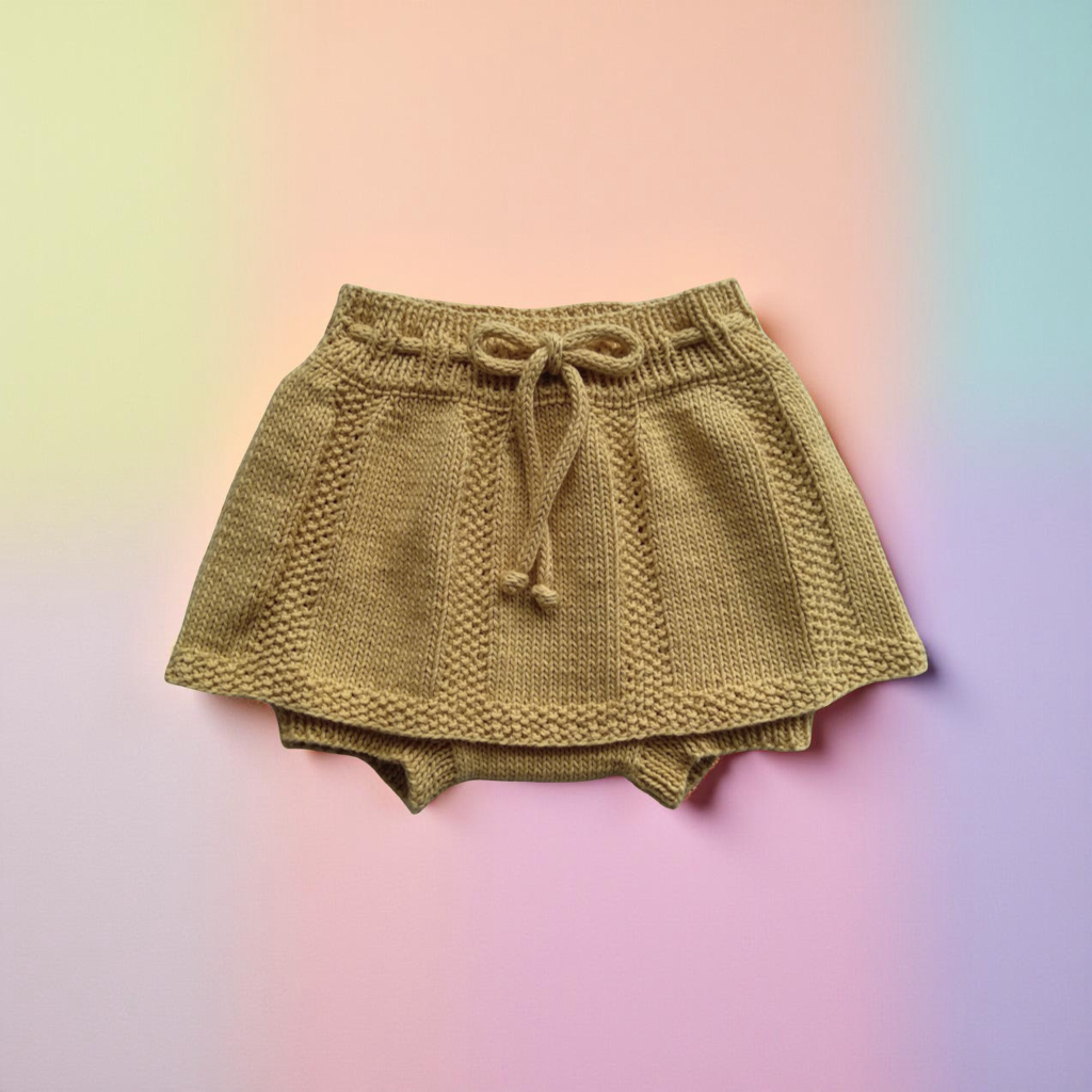 Spring Duo Baby Skorts Knitting Pattern