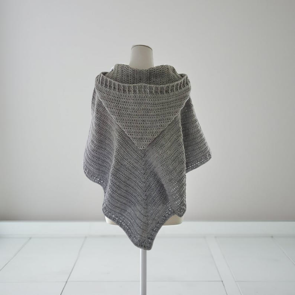 Hooded Poncho Crochet Pattern