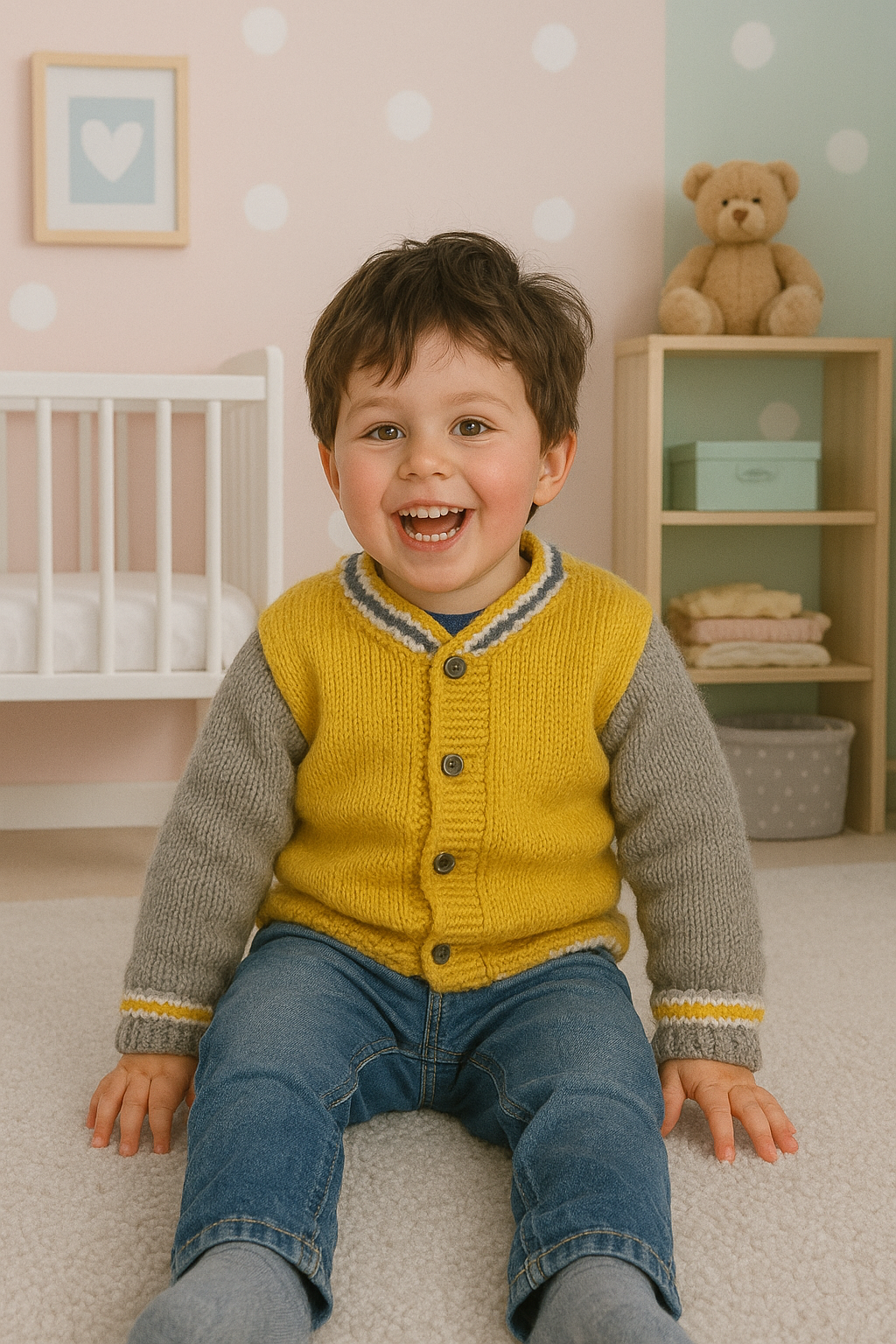 Back-to-School Kids Jacket Knitting Pattern