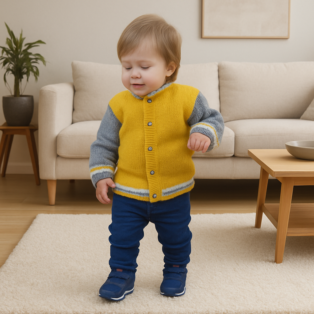 Back-to-School Kids Jacket Knitting Pattern