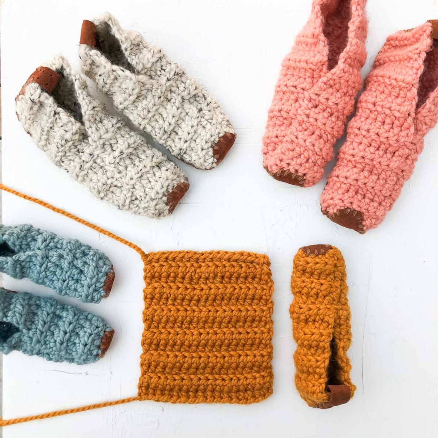 Easy Unisex Slippers Crochet pattern