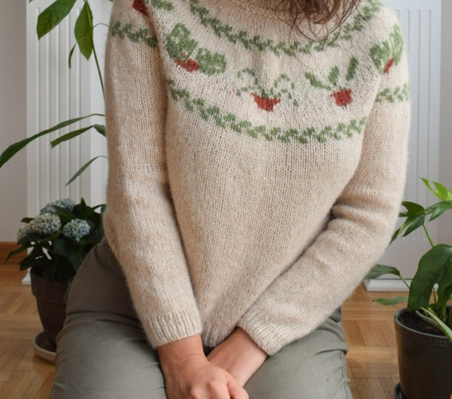 Plantlover Sweater knitting pattern