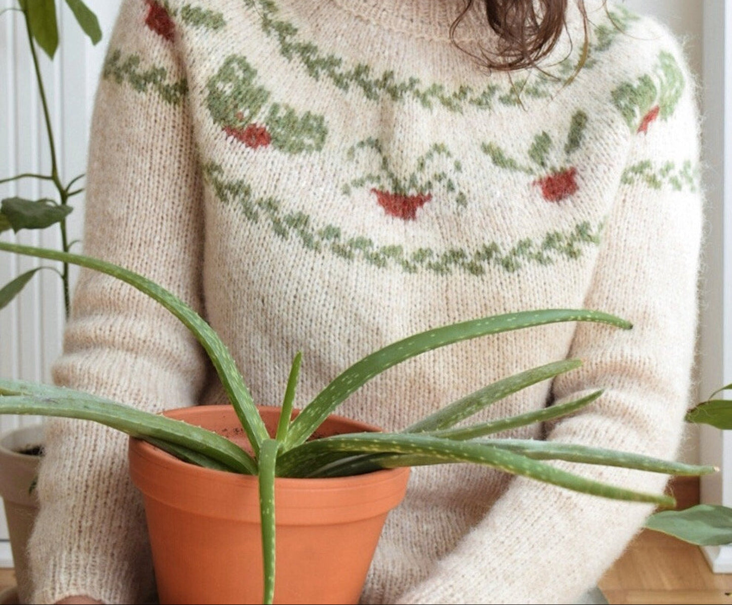 Plantlover Sweater knitting pattern
