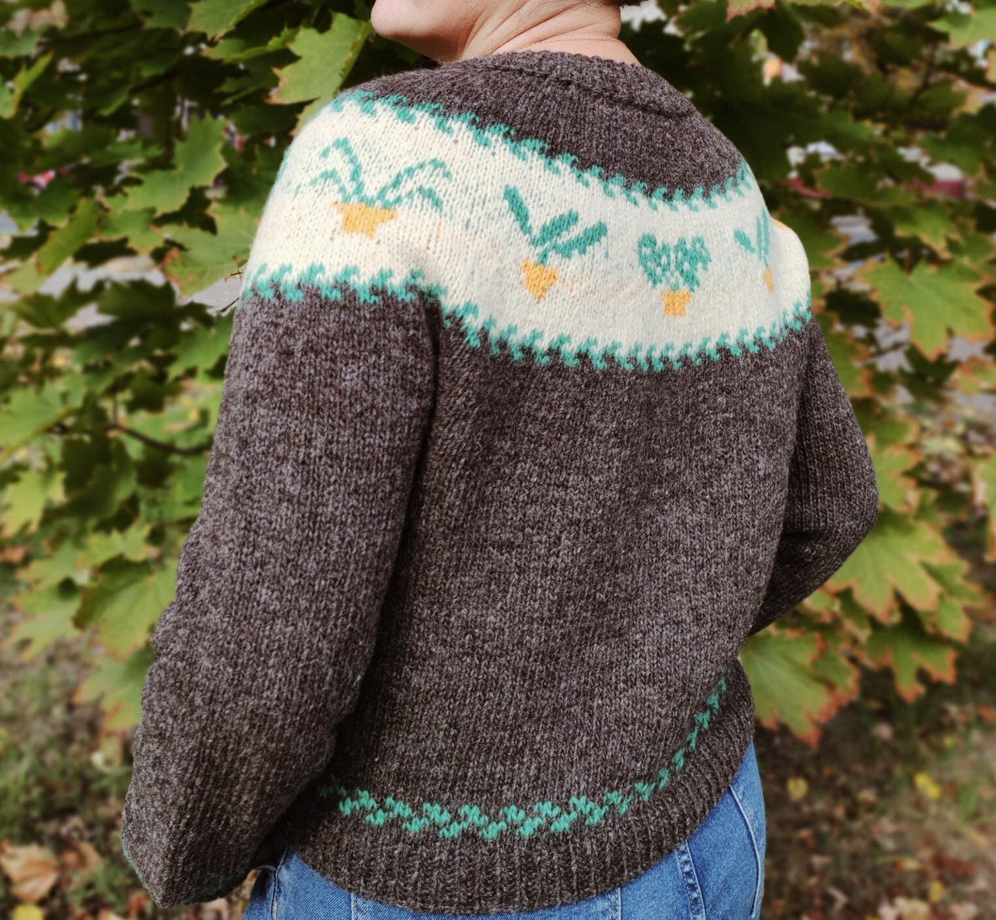 Plantlover Sweater knitting pattern