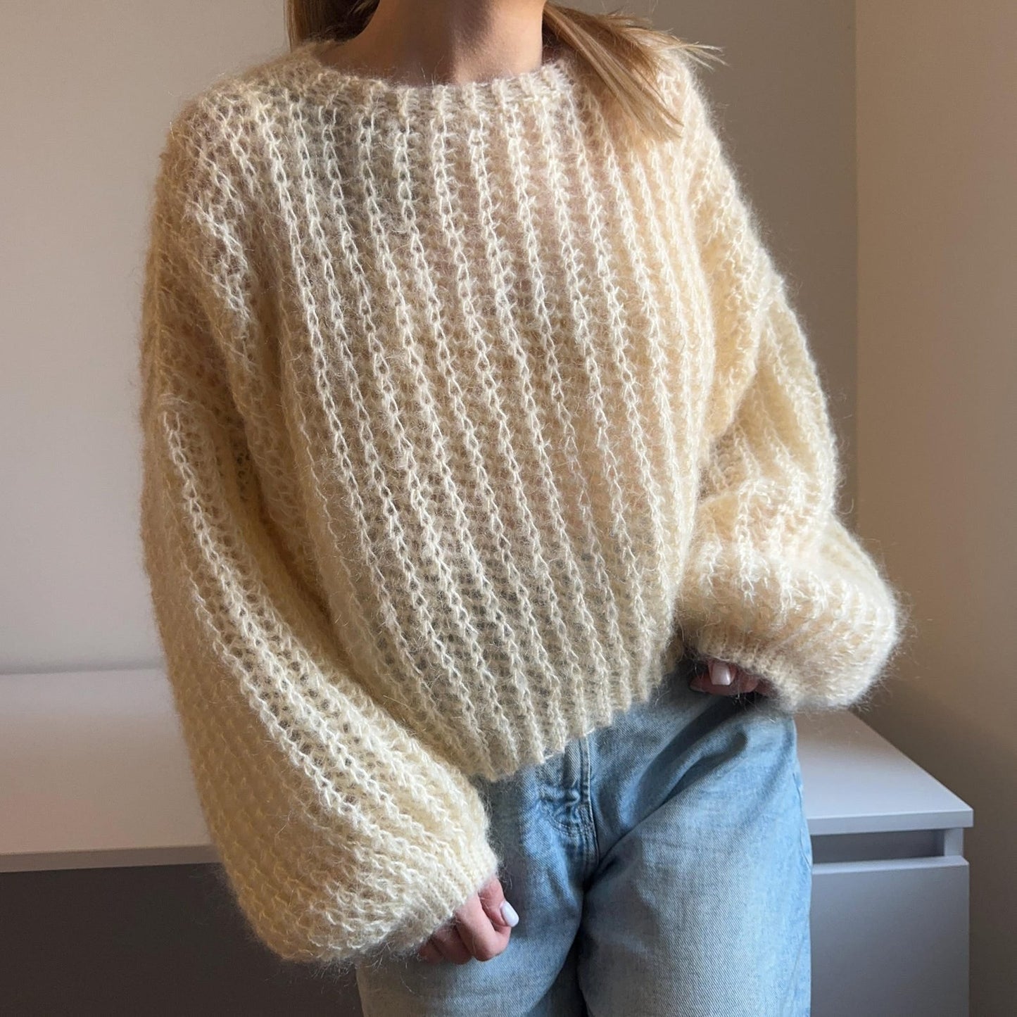 Oversized RIbbed Jumper Crochet Pattern