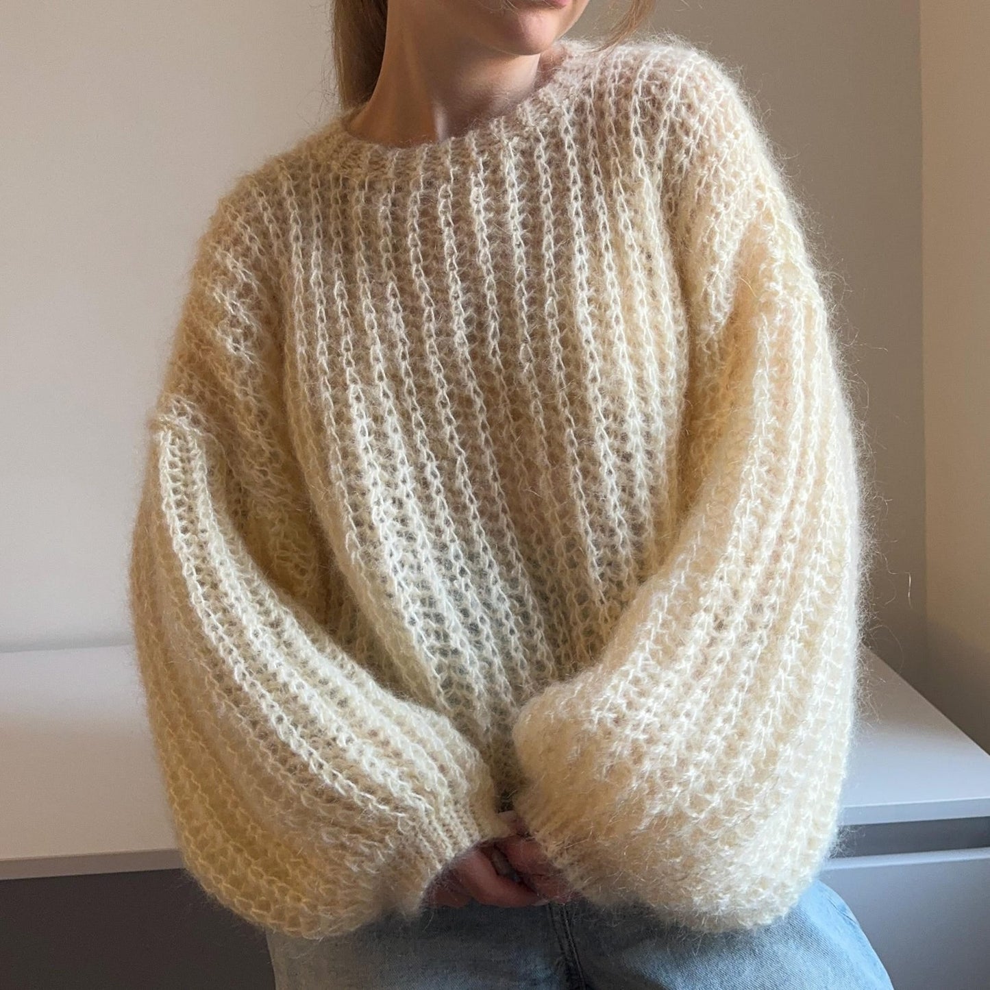 Oversized RIbbed Jumper Crochet Pattern