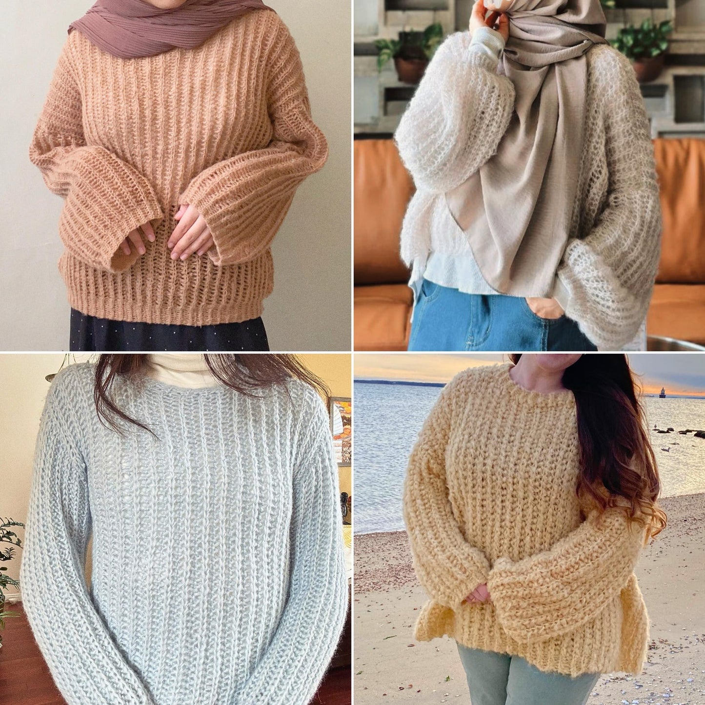 Oversized RIbbed Jumper Crochet Pattern