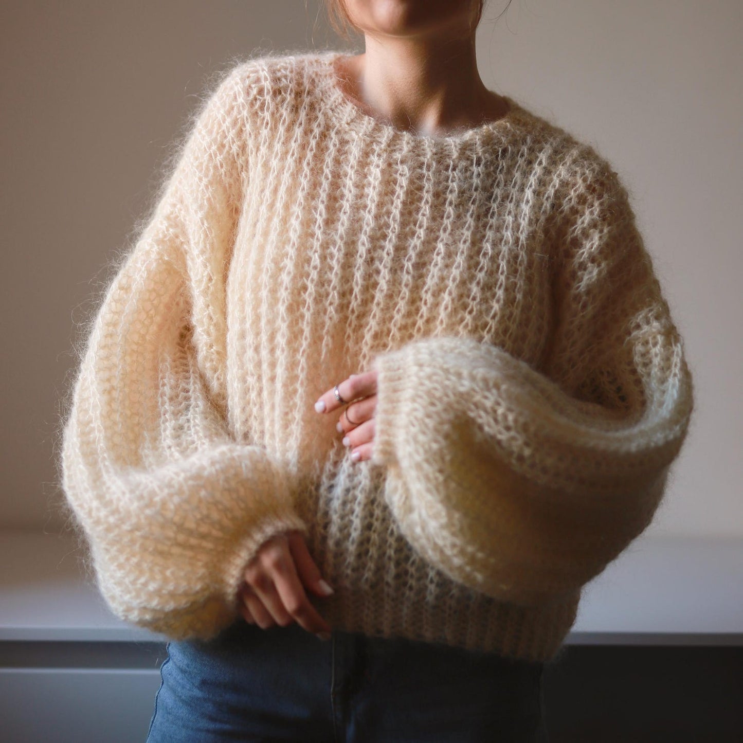 Oversized RIbbed Jumper Crochet Pattern