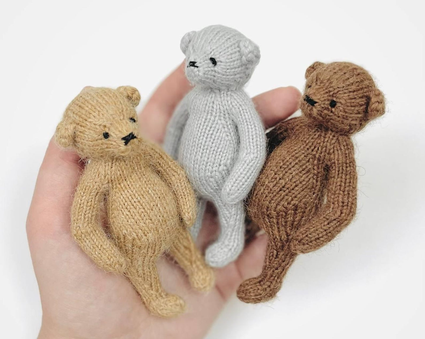 Seamless Mini Teddy Bear Knitting Pattern
