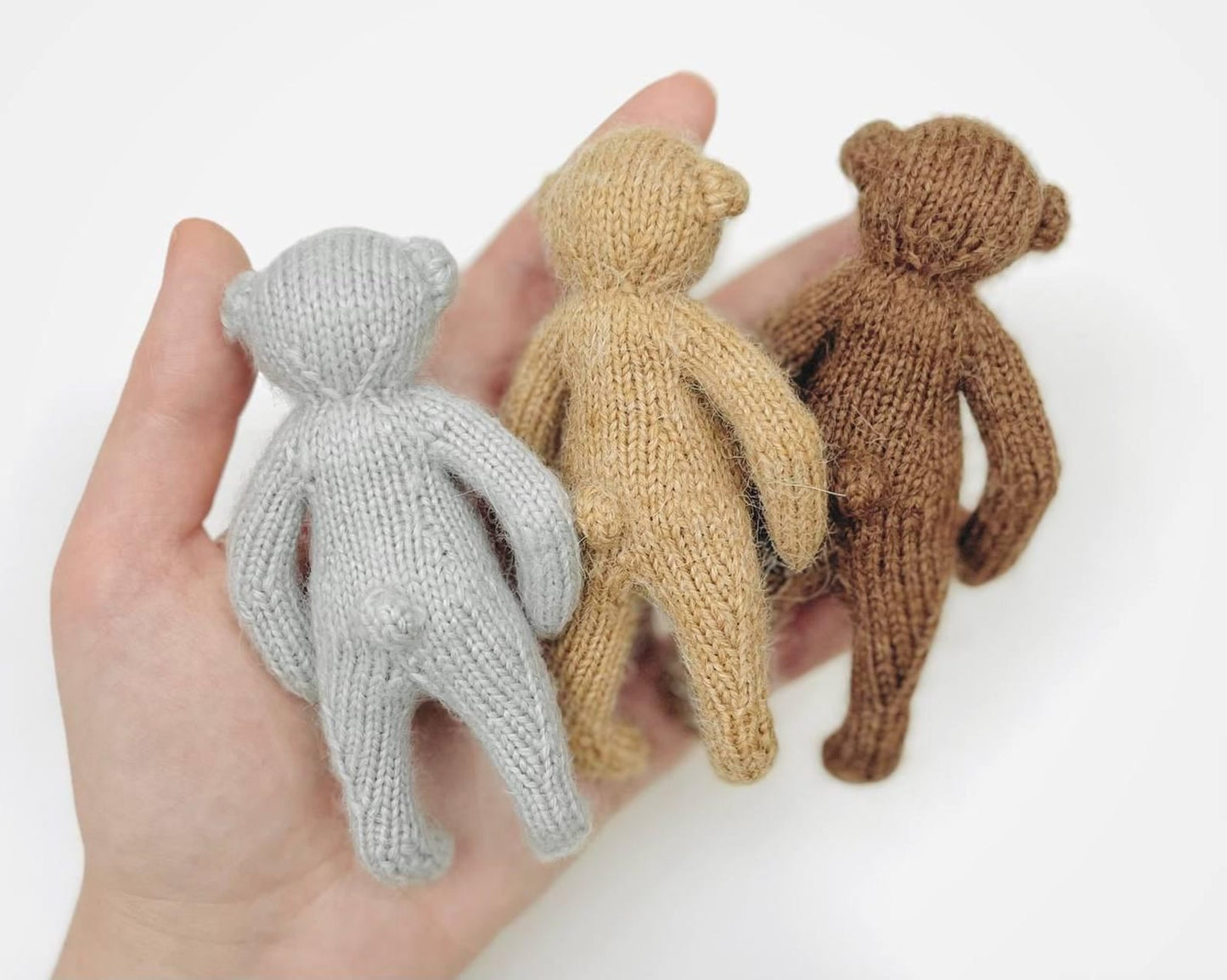 Seamless Mini Teddy Bear Knitting Pattern