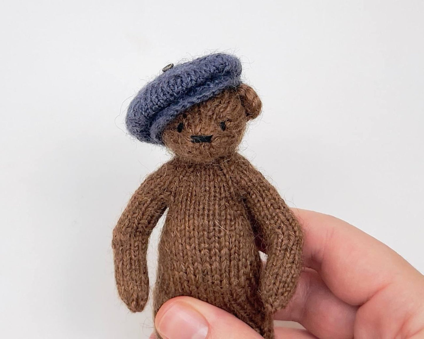 Seamless Mini Teddy Bear Knitting Pattern