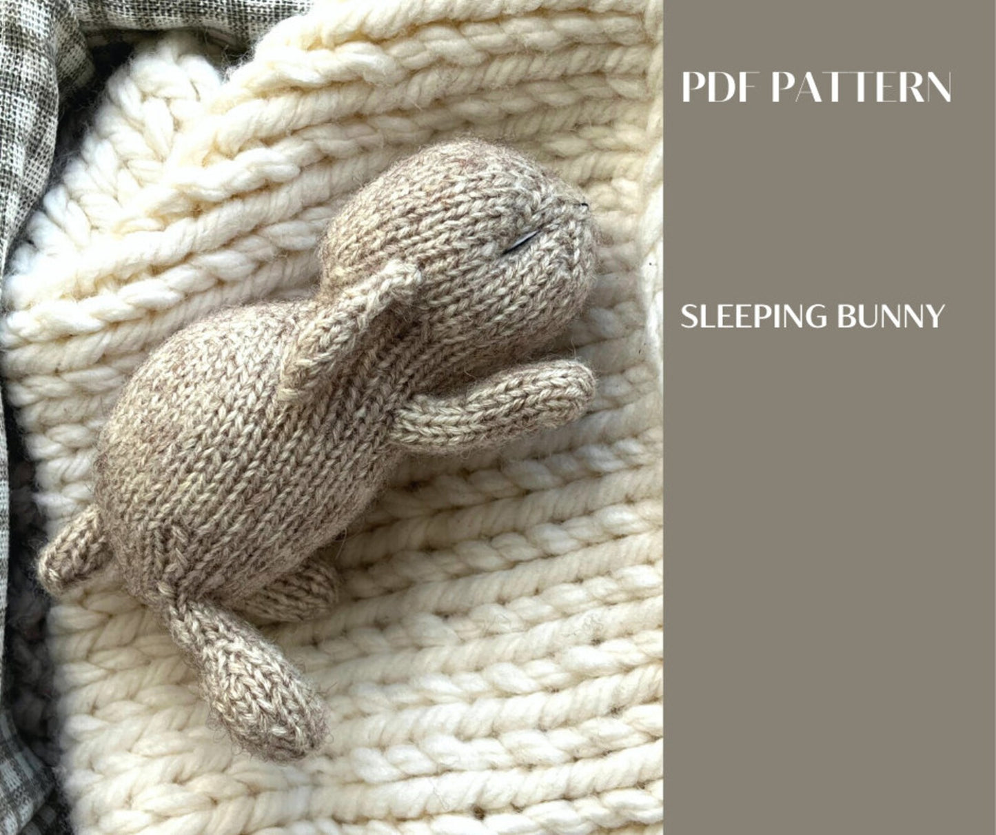 Sleeping Bunny Knitting Pattern