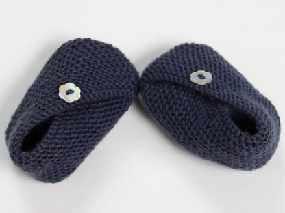 Baby Kimono Booties Knitting Pattern