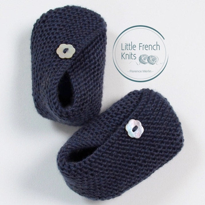 Baby Kimono Booties Knitting Pattern