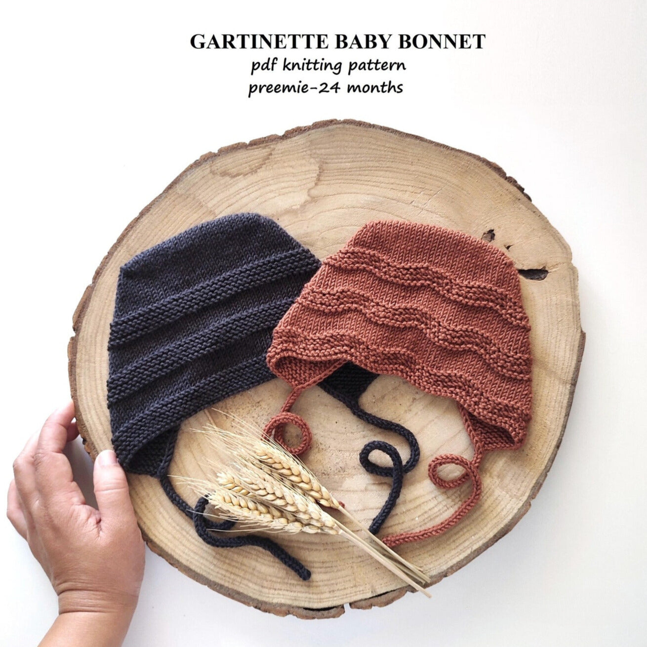 Gartinette Baby Bonnet Knitting Pattern