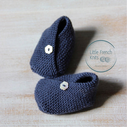 Baby Kimono Booties Knitting Pattern