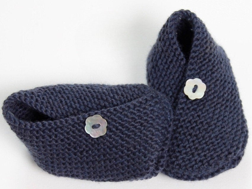Baby Kimono Booties Knitting Pattern