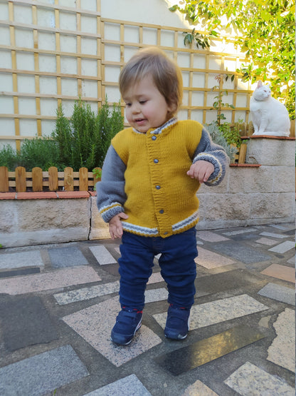 School Kids Jacket Knitting Pattern