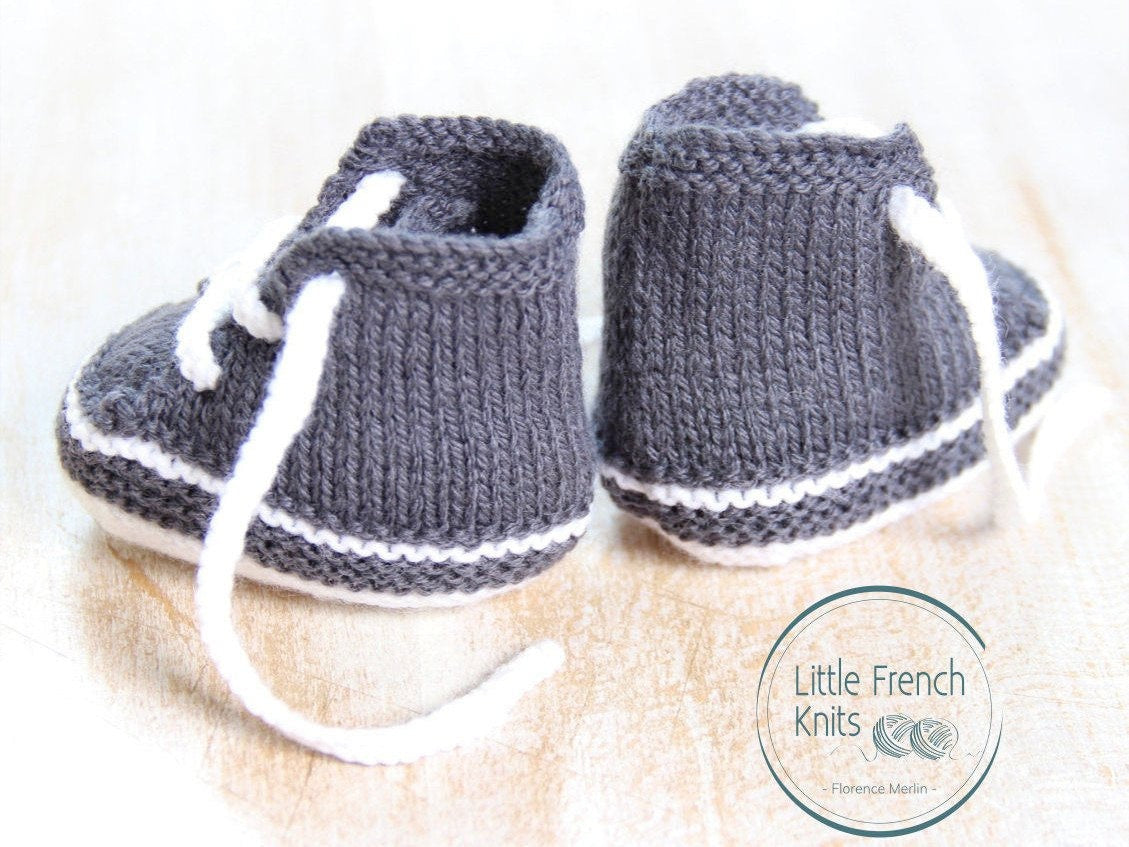 Baby Sneakers Knitting Pattern