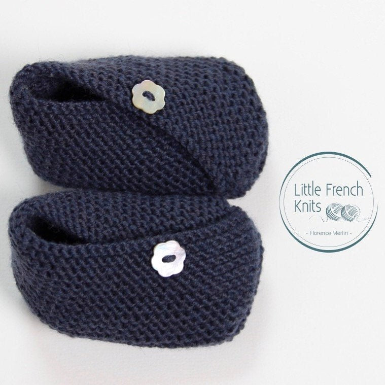 Baby Kimono Booties Knitting Pattern