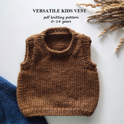 Versatile Kids Vest Knitting Pattern