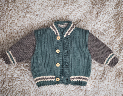 Back-to-School Kids Jacket Knitting Pattern