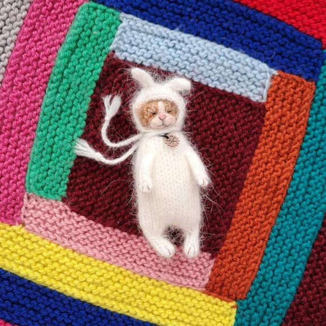 Cat + Bunny Costume Kitten Knitting Pattern