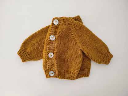 Calendula Baby Cardigan Knitting Pattern