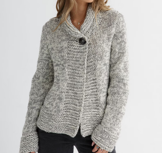 Buttoned Chunky Cardigan Knitting Pattern