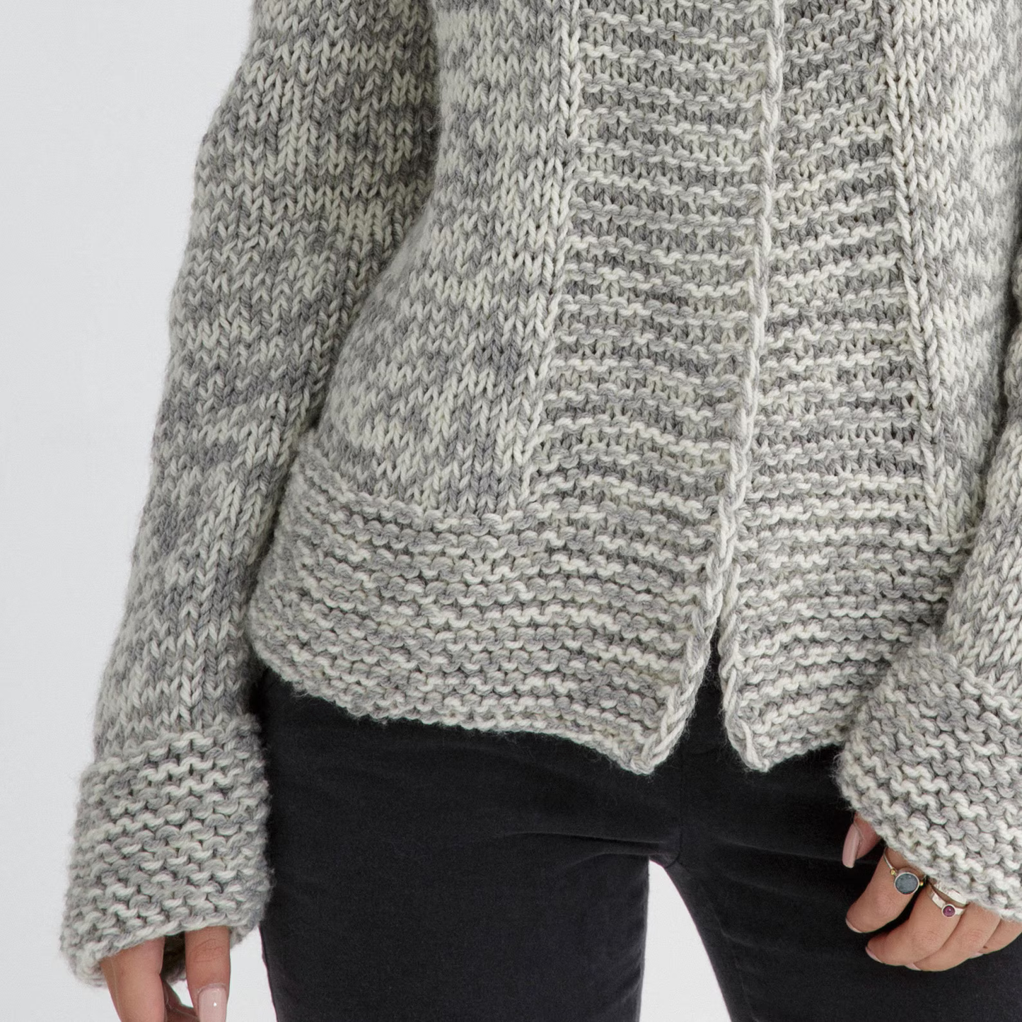 Buttoned Chunky Cardigan Knitting Pattern