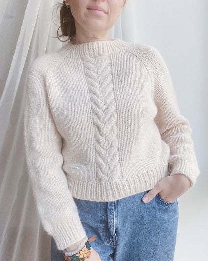 Chunky Cable Sweater Knitting Pattern