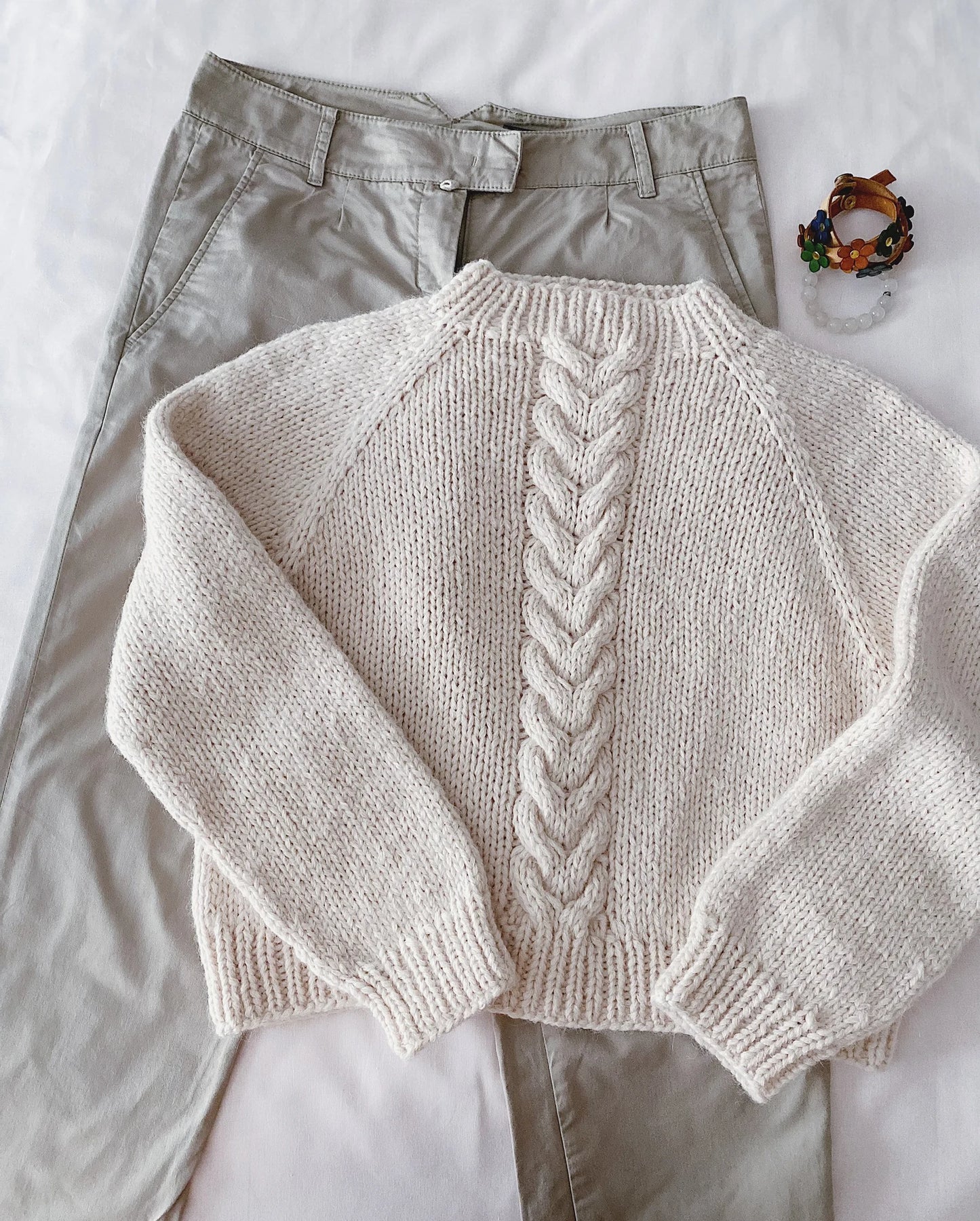Chunky Cable Sweater Knitting Pattern