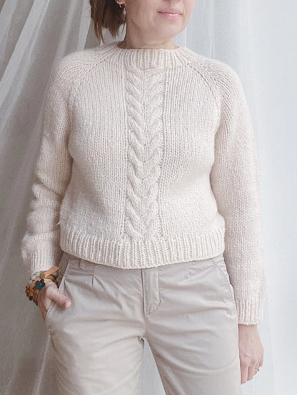 Chunky Cable Sweater Knitting Pattern