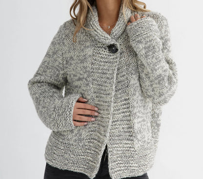 Buttoned Chunky Cardigan Knitting Pattern